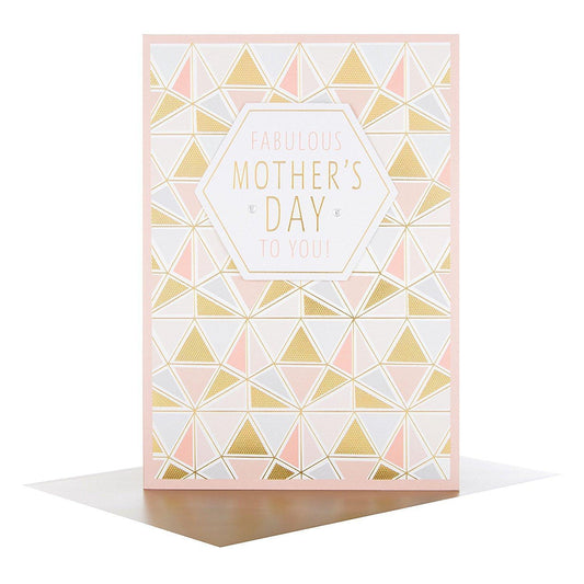 Fabulous Foil & Diamante Finished Open Mother's Day Card