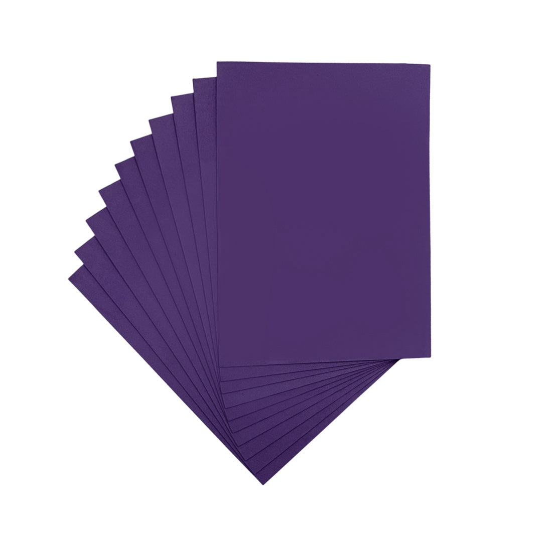Pack of 200 A4 Purple Coloured EVA Foam Sheets