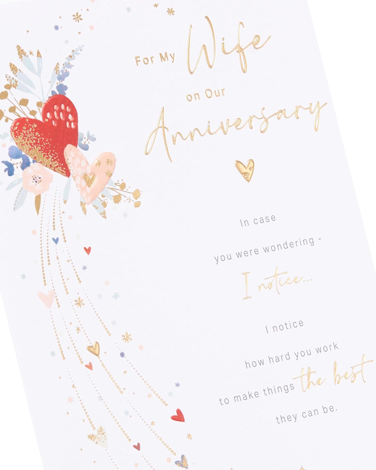 Loving Design Wife Wedding Anniversary Card