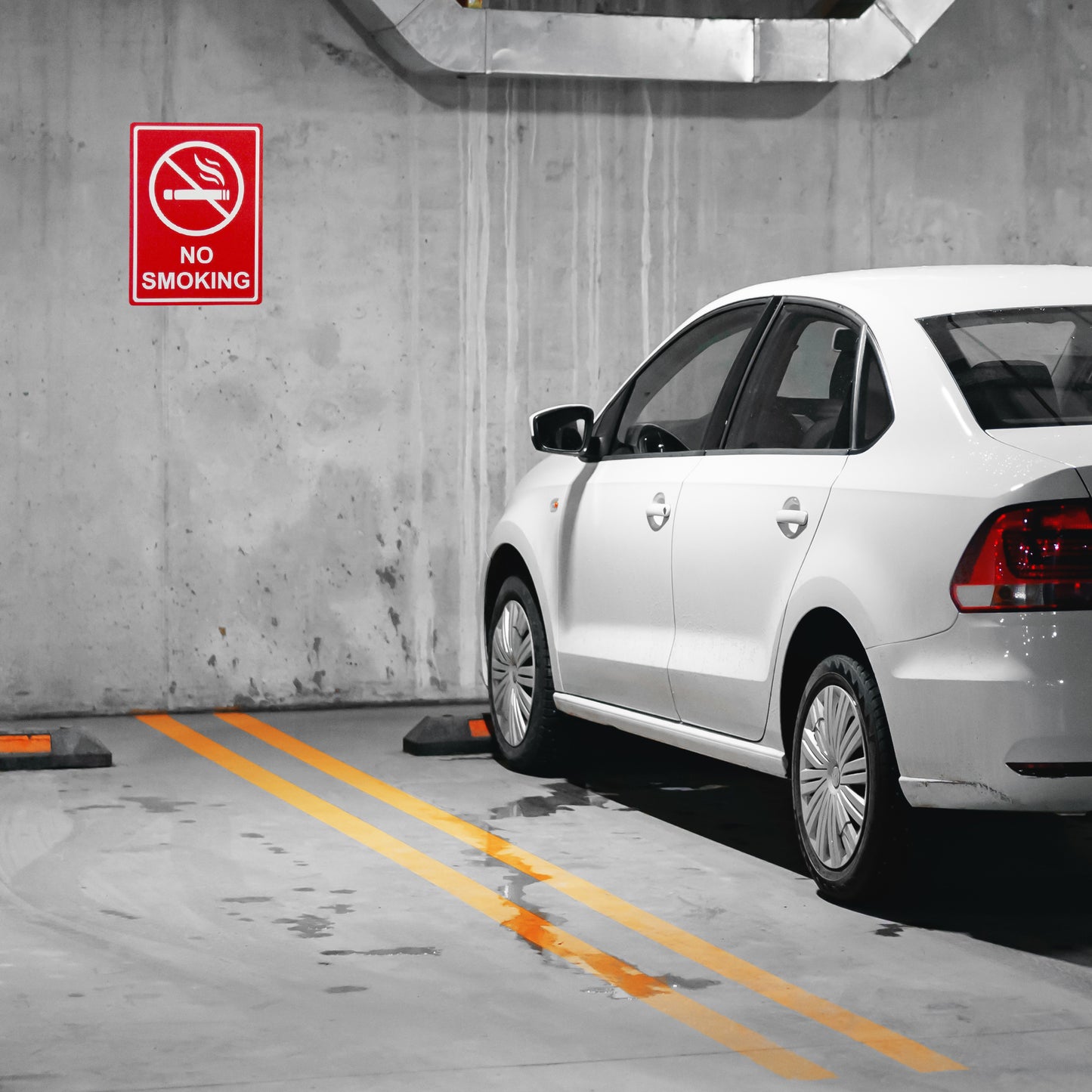 Pack of 3 No Smoking Self-Adhesive Labels 80x110mm