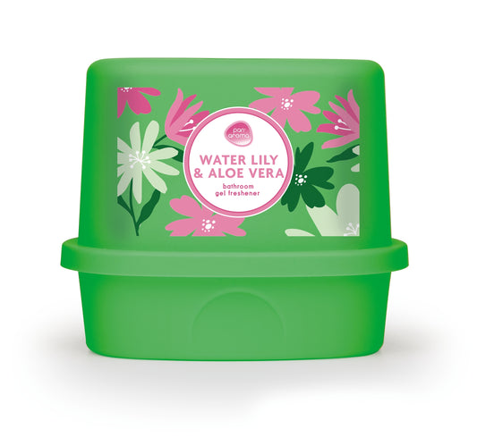 Pan Aroma Water Lily & Aloe Vera Bathroom Gel Air Freshener 150g