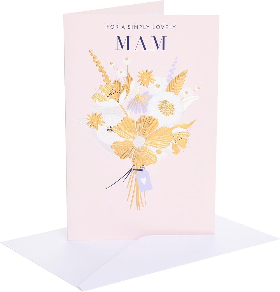 Bouquet of Flowers Design Mam Mother's Day Card