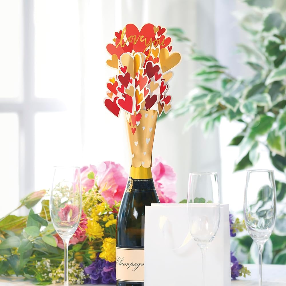 Love You Presents Valentine's Day Bottle Topper 