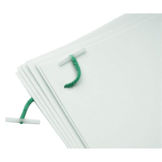 Pack of 100 76mm Plastic Treasury Tags 