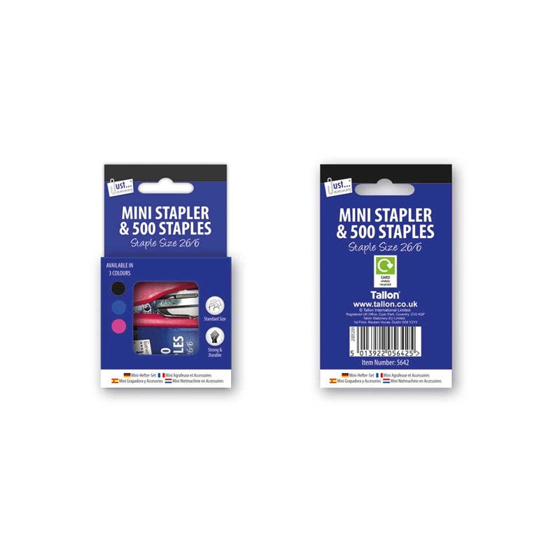 Mini Stapler Set - 500 Staples