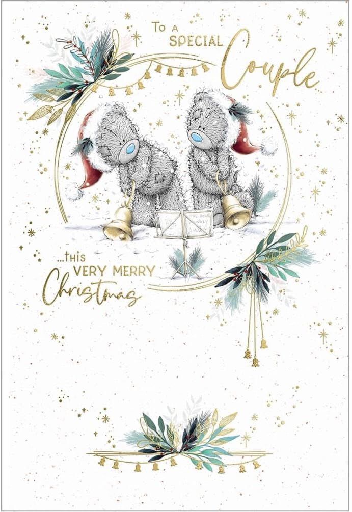 Bears With Bells Special Couple Christmas Card