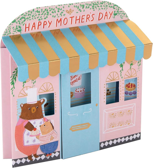3D Patisserie Shop Design Mother's Day Card
