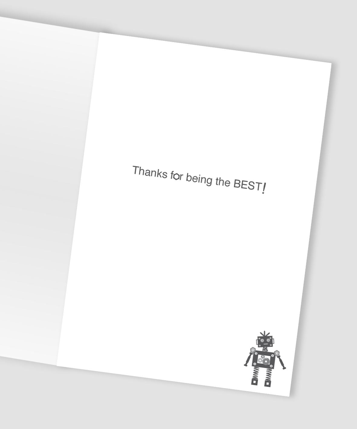 Love You A-Bot Daddy Super Robo-Fun! Father's Day Card