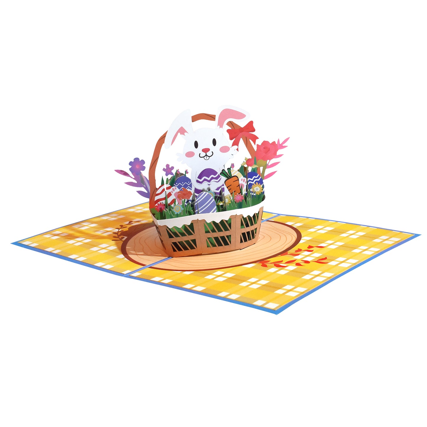 Bunny Basket Surprise 3D Pop Up Easter Card