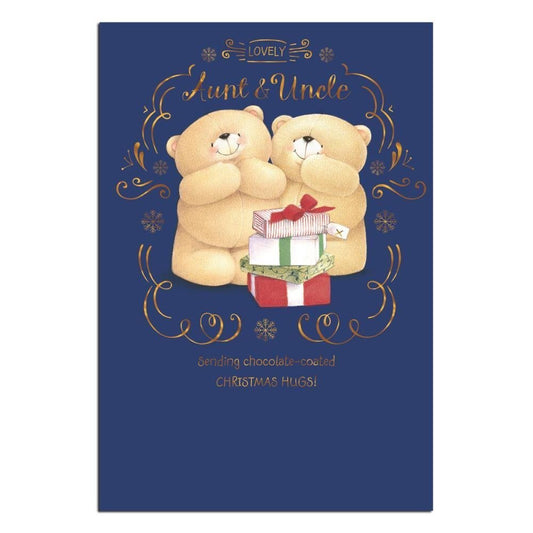 Forever Friends Aunt & Uncle "Hugs" Christmas Card
