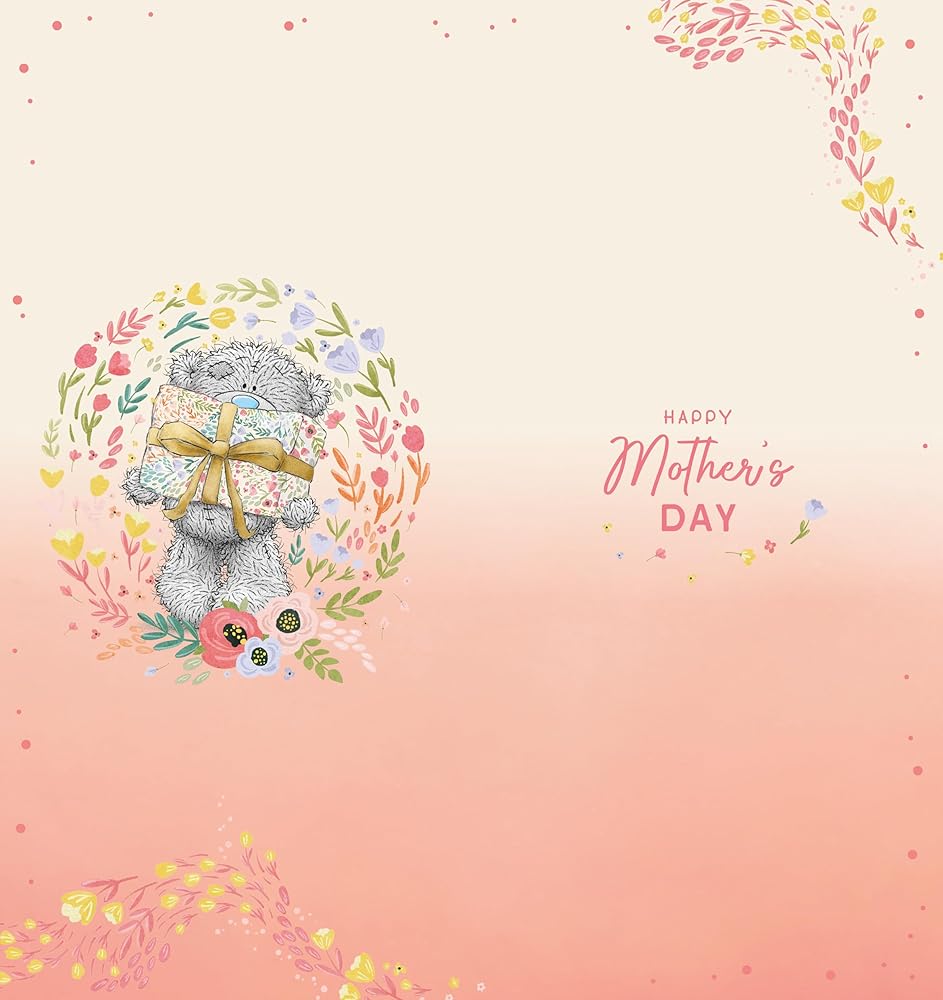 Bear With Gift Nannie Mother's Day Card