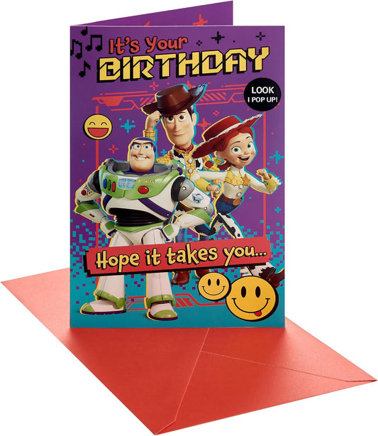 Disney Toy Story 5 Buzz Lightyear Pop-Up Design Birthday Card