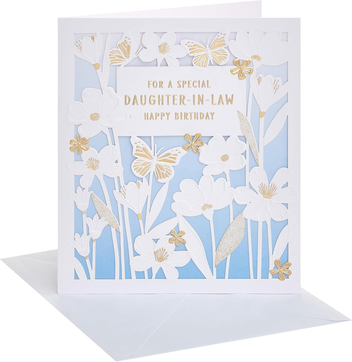Laser Cut Flowers Design Daughter In Law Birthday Card