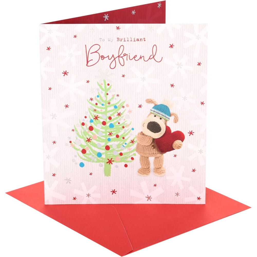 Boofle With Heart Boyfriend Christmas card