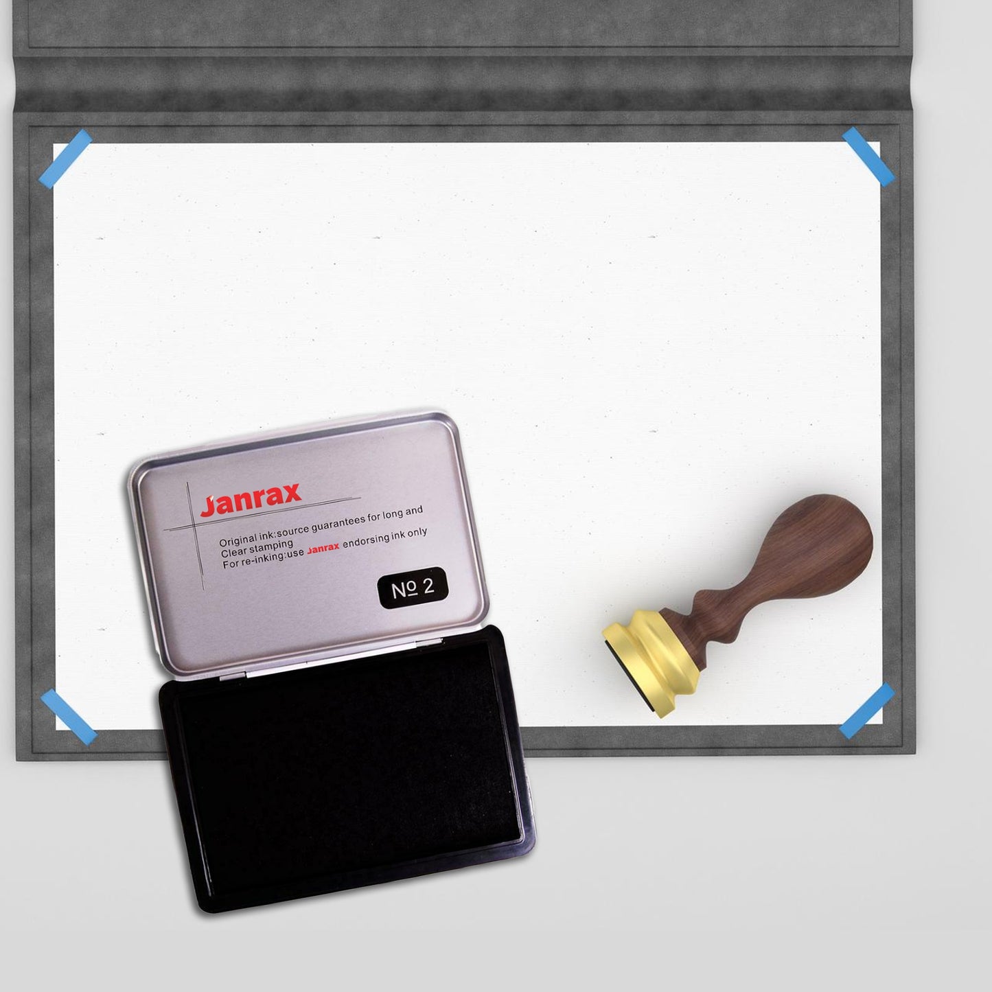 Black Ink Stamp Pad 122 x 48mm – Long-Lasting Ink Pad for Clear, Consistent Impressions