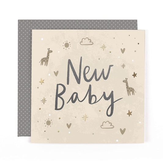 Stunning Luxury Foiled New Baby Birth Congratulations Card