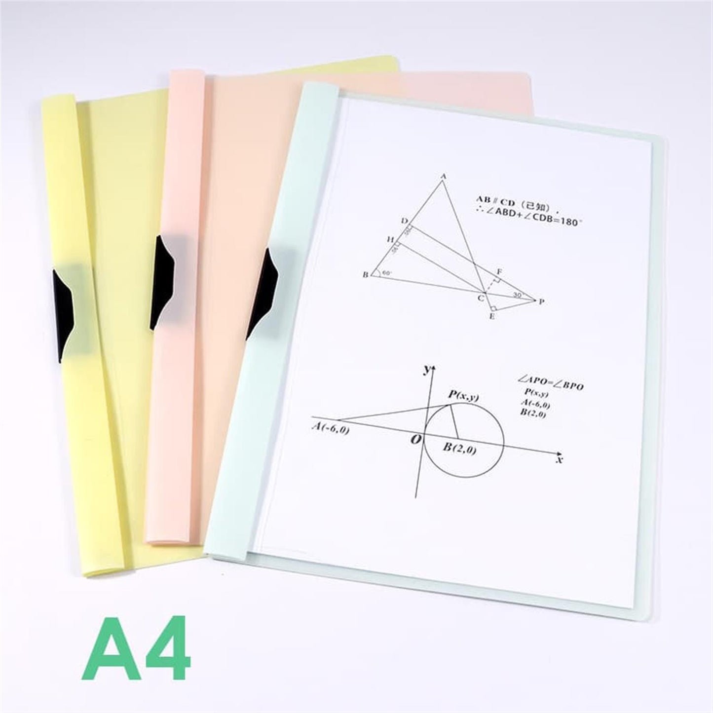 Pack of 6 A4 Documents Storage Organizer Swing Clip Files