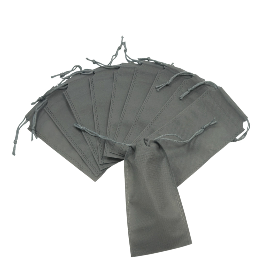 Pack of 25 Grey Coloured 48x39cm Non-Woven Drawstring Bags