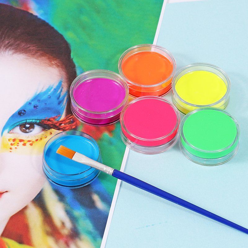 Pack of 6 Neon Colour Face Paints