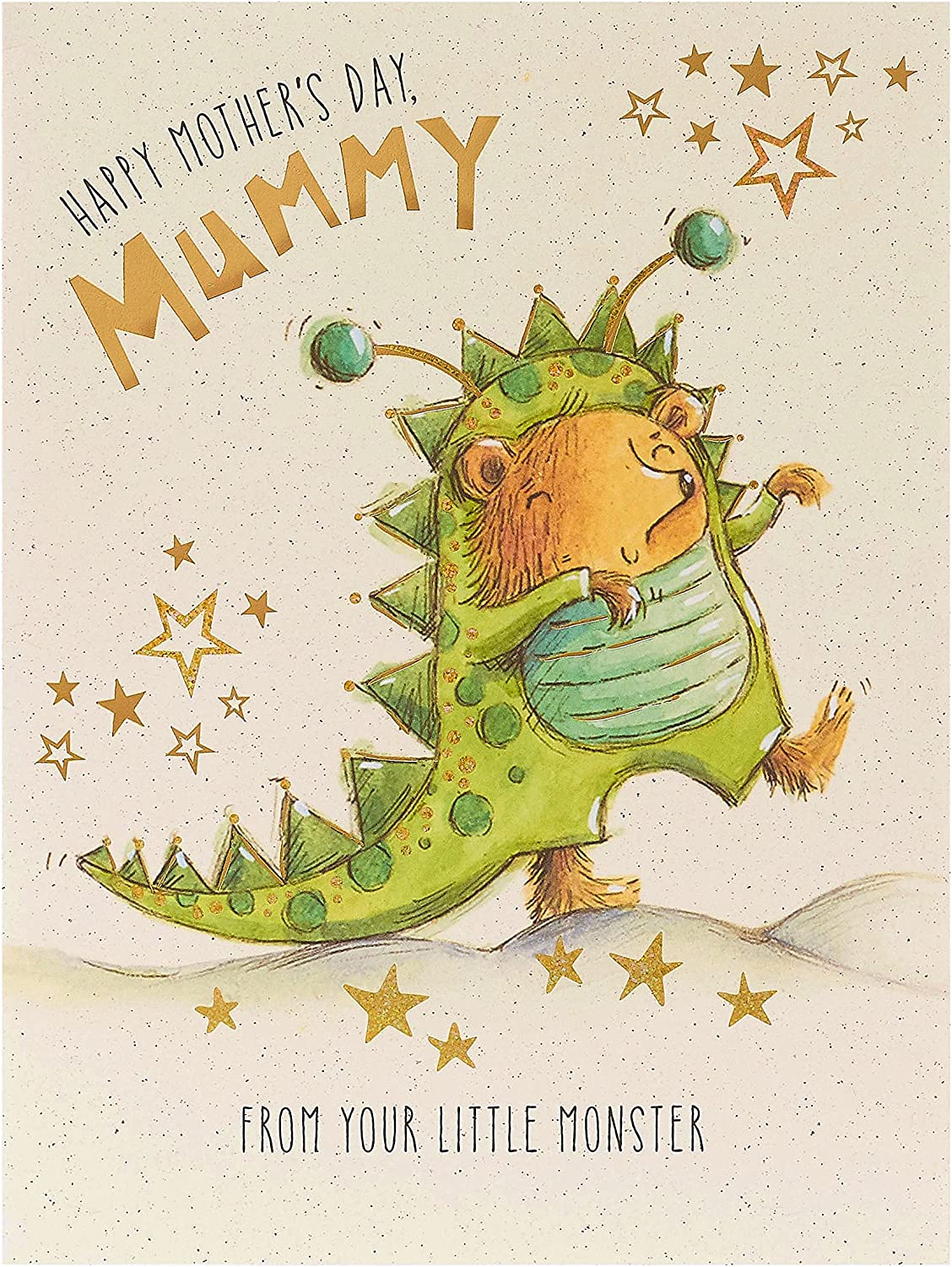 Cute Monster Design Mother's Day Card