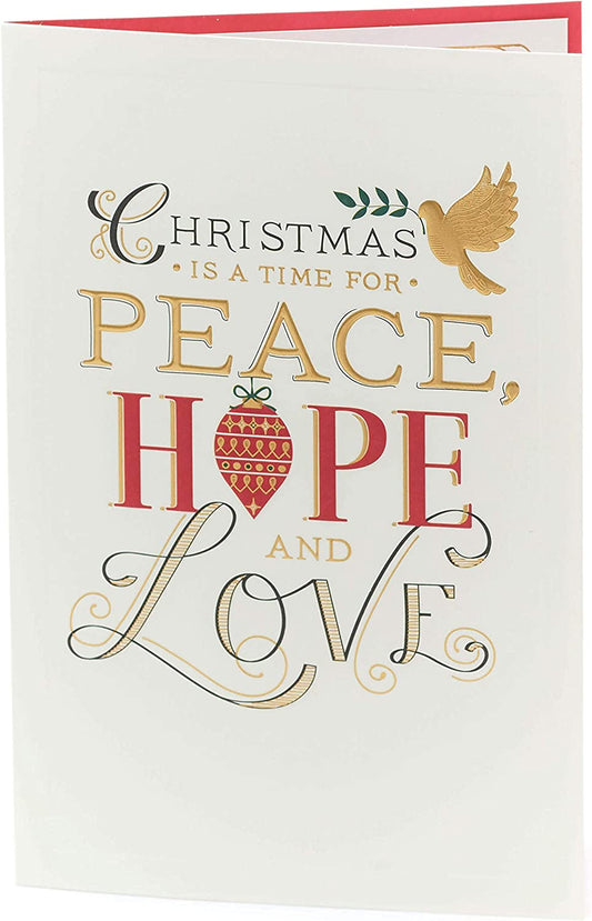 Christmas is a Time for Peace Religious Christmas Card