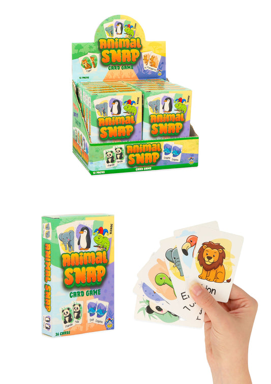 Animal Snap Card Game - Activity Party Favours Stocking Fillers