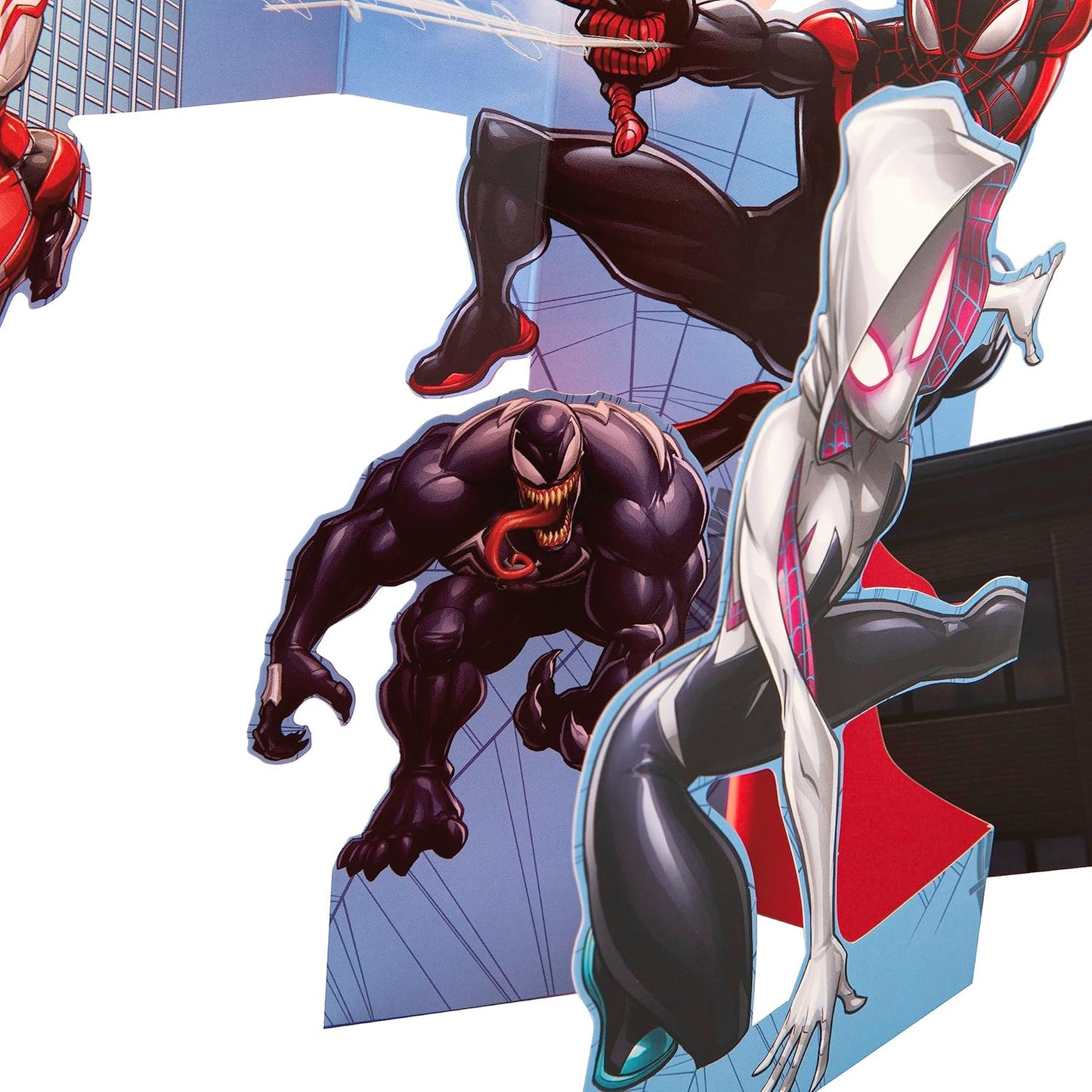 3D Marvel Spider Man Design Kids Birthday Card