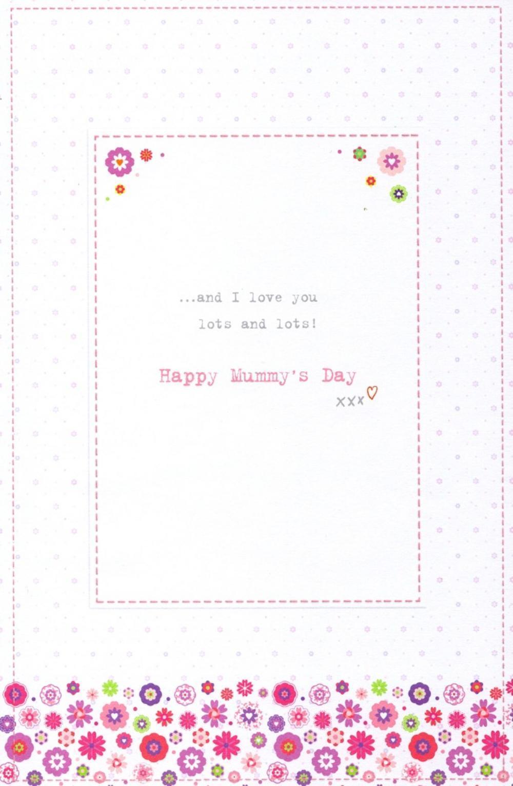 Mummy From Your Daughter Sweet Boofle With Baby Boofle Apron Mother's Day Card