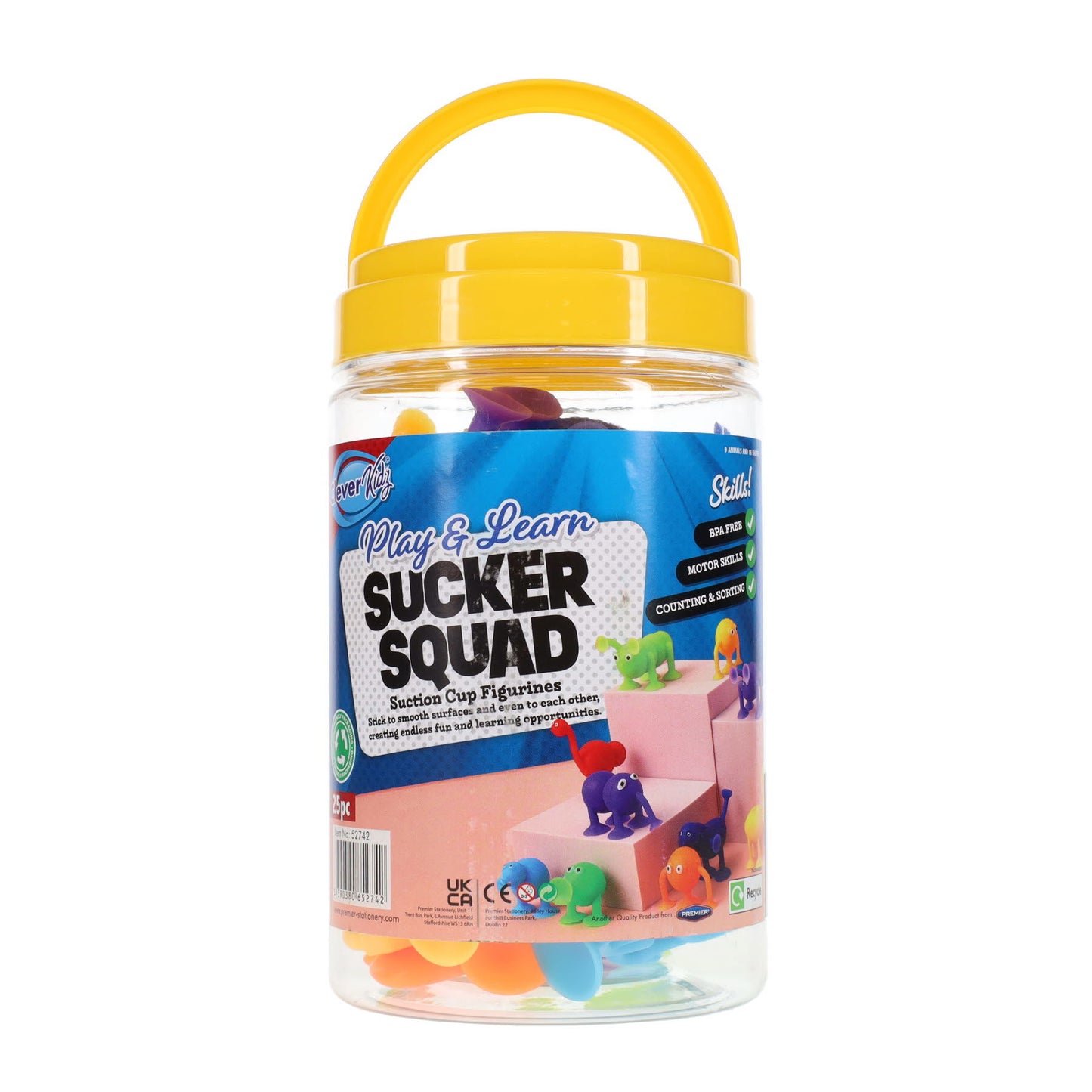 Pack of 25 Play And Learn Sucker Squad by Cleaver Kidz