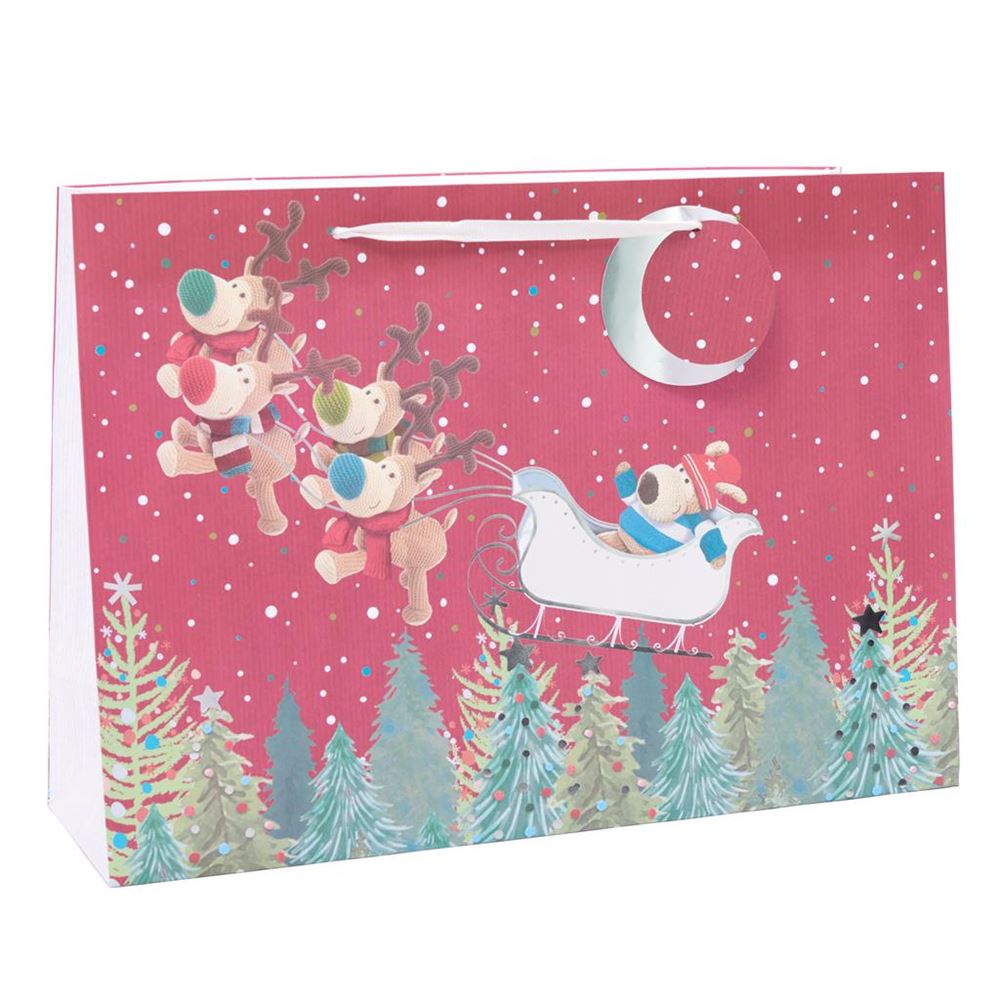Boofle on Sleigh Design Extra Large Christmas Bag