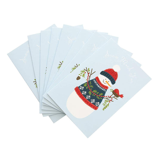 Snowman Charity Christmas Cards 8 Pack 