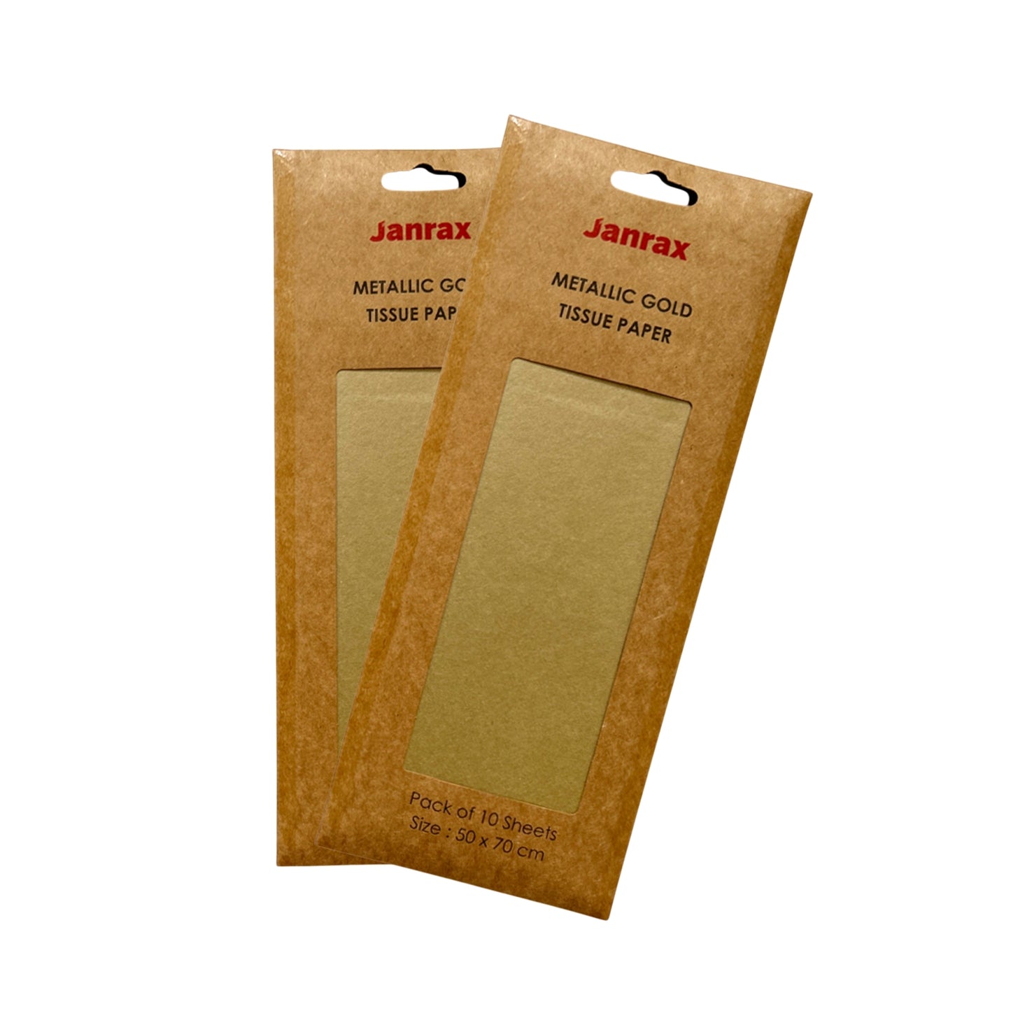 Pack of 200 Metallic Gold Acid Free 50 x 70cm Tissue Paper Sheets