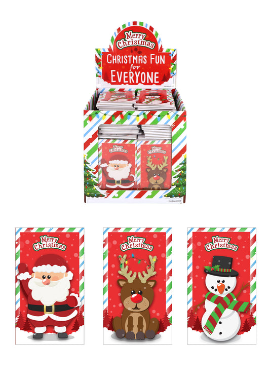 Box of 168 Mini Christmas Notebooks 9.3x5.5cm