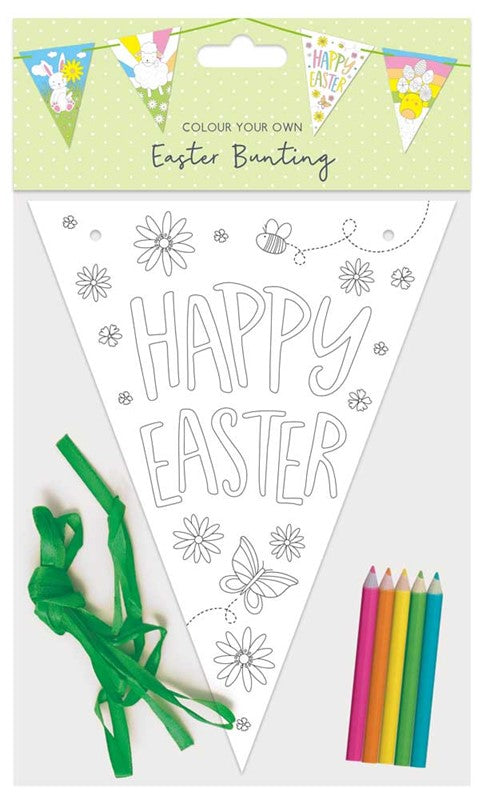 Colour Your Own Easter Bunting