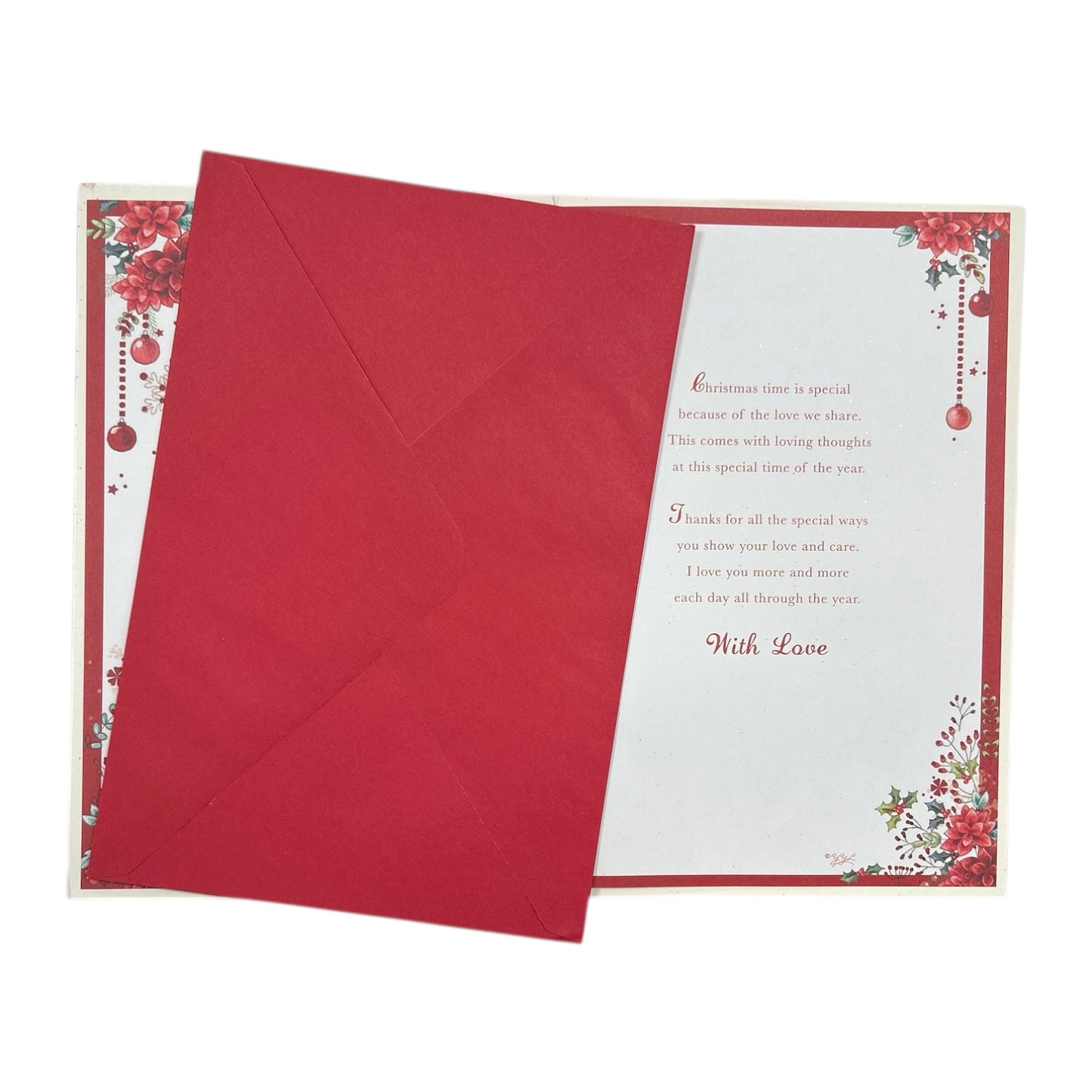 To The One I Love Winter Bears with Gifts Christmas Card