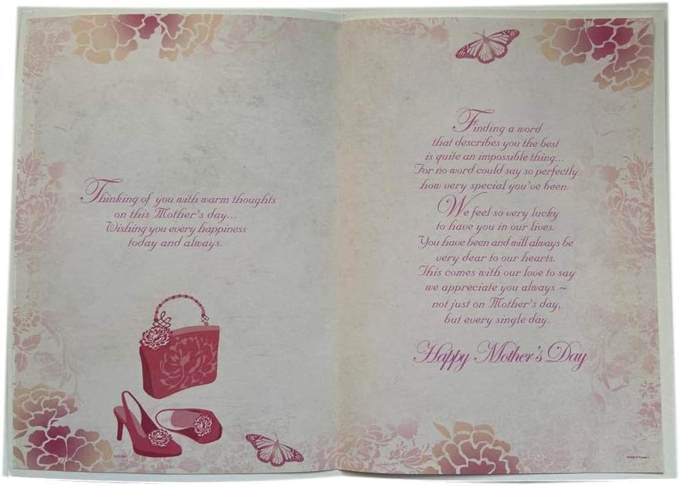 From Son & Daughter In Law Stunning Pink Dress Mother's Day Card