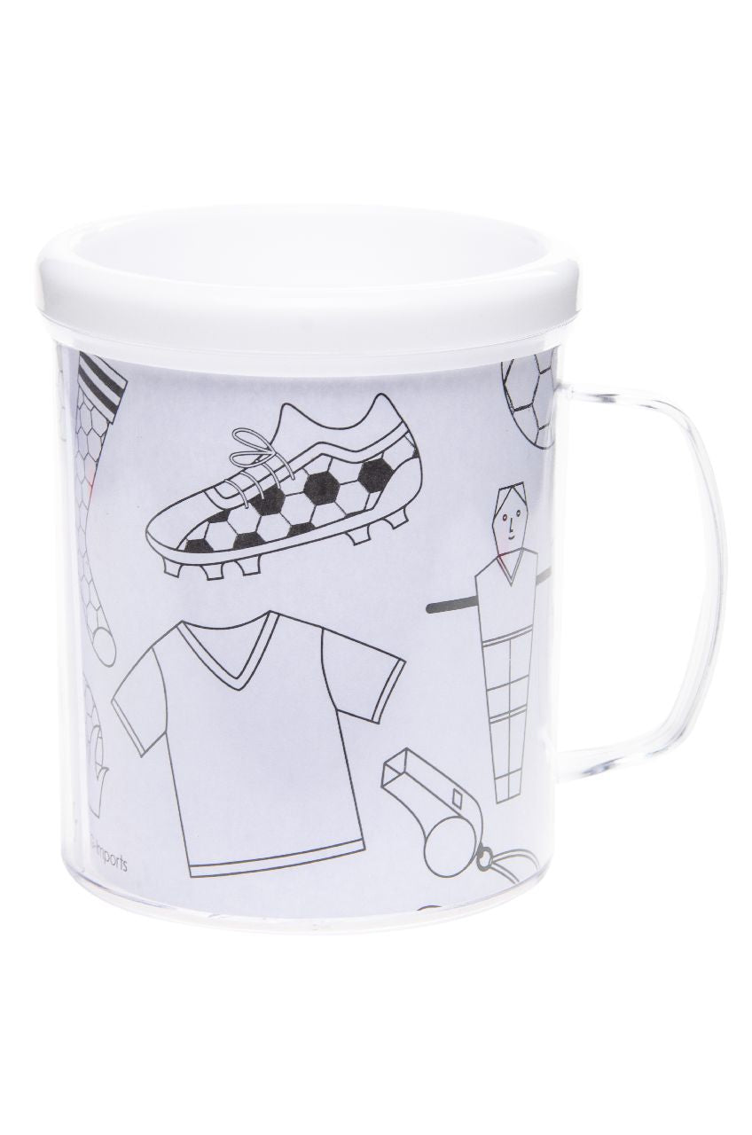 Football Theme Color Your Own Mug