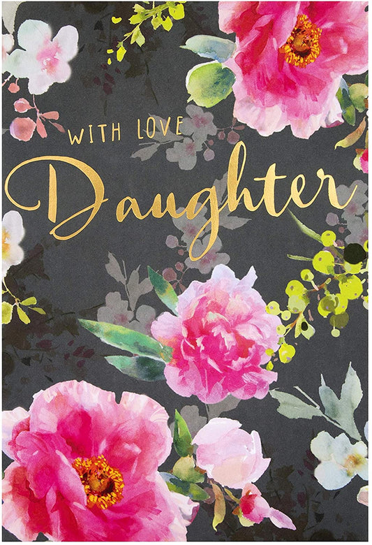 Classic Floral Design Daughter Birthday Card