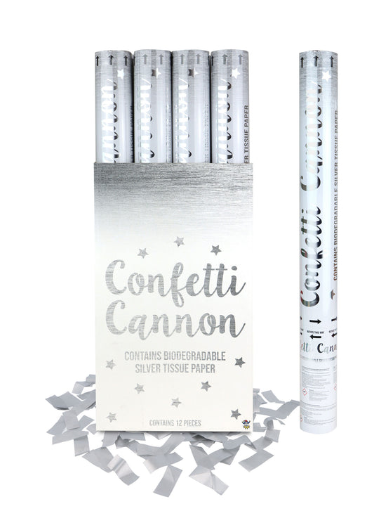 Silver Paper Confetti Shooters 50cm