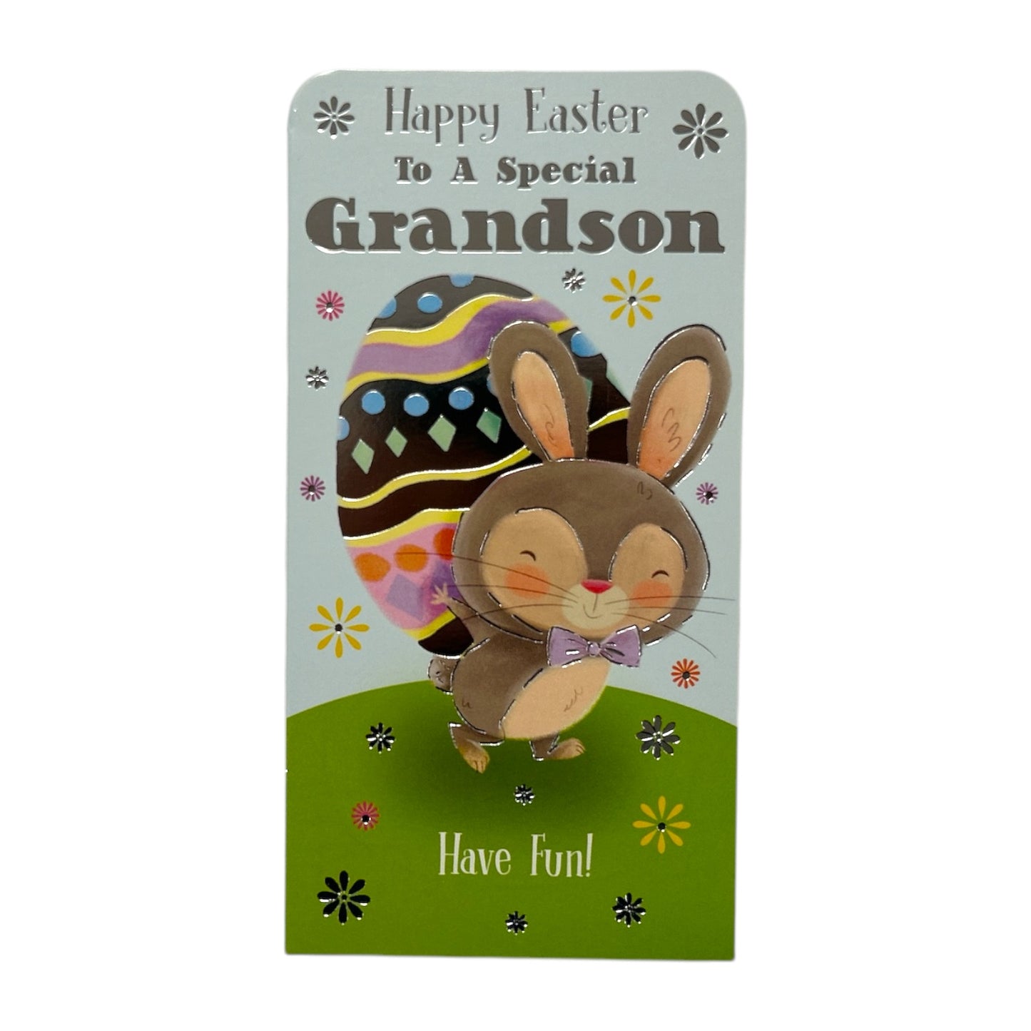 To A Special Grandson Bunny With Egg Easter Money Wallet Card