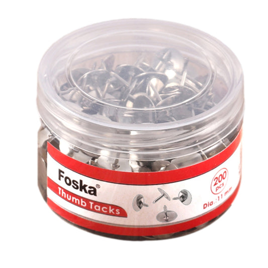 Pack of 1200 Nickel Thumbtacks 11mm