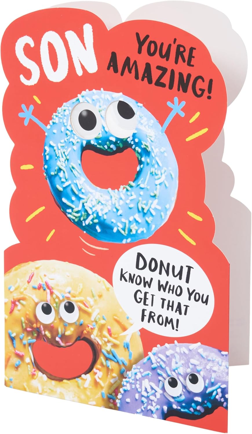 Funny Donut Design Son Birthday Card