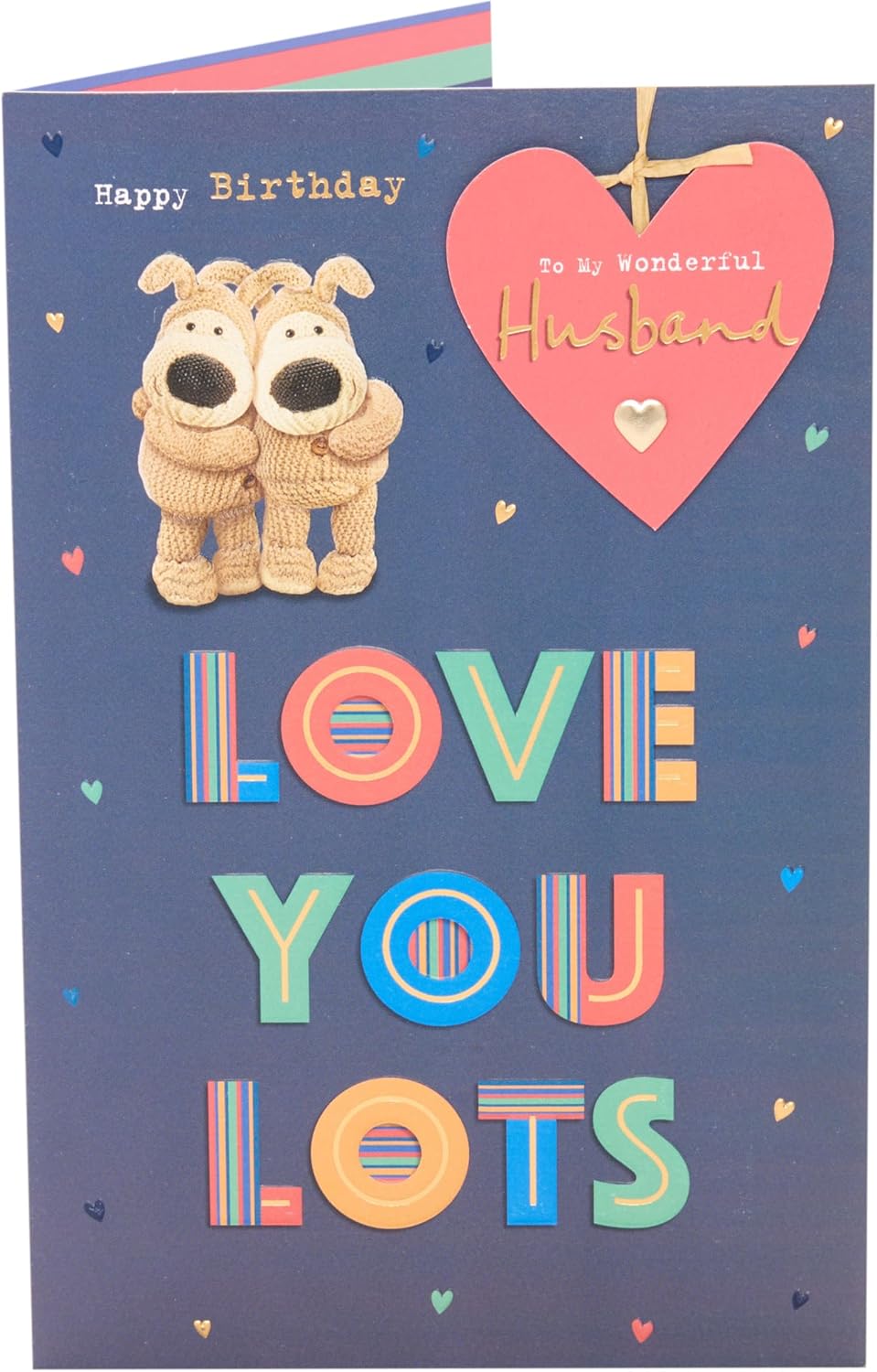 Cute Boofle Pair Design Husband Birthday Card