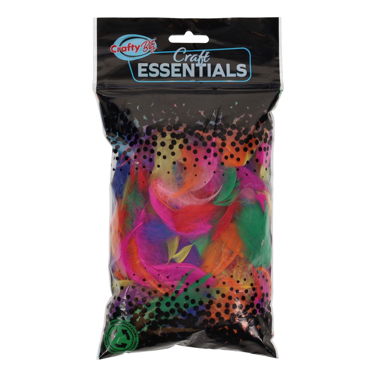 Bag of 10g Assorted Exotic Coloured Feathers by Crafty Bitz