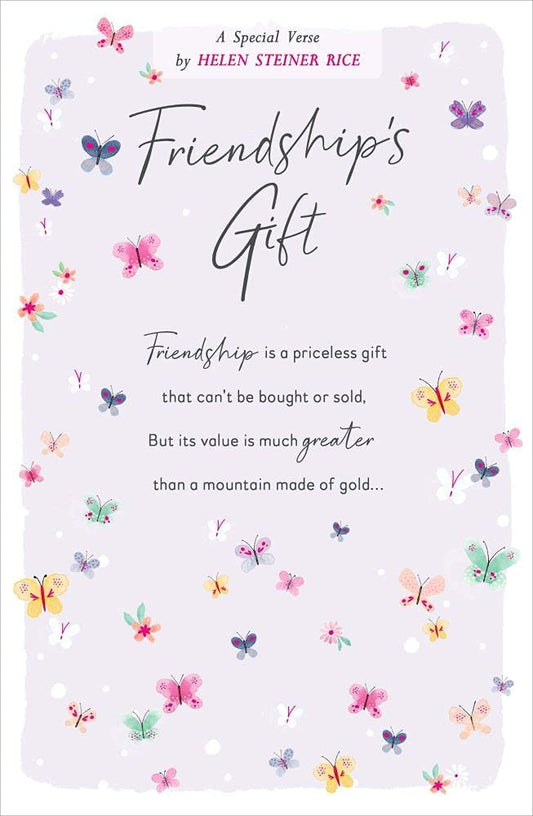 Friendship's Gift Sentimental Birthday Card by Helen Steiner Rice 