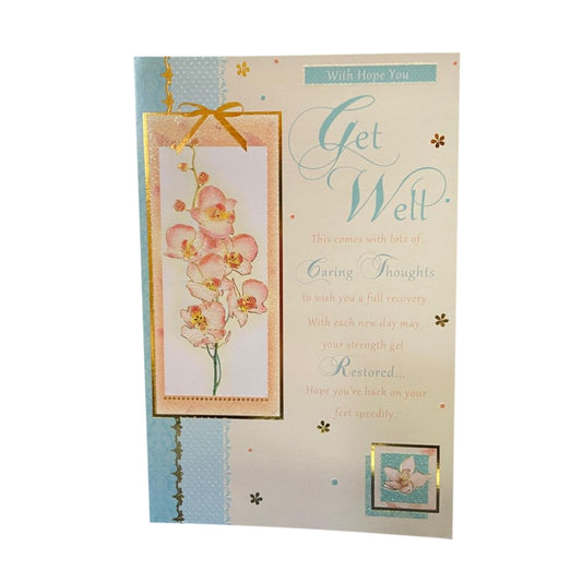 Get Well Caring Thought Sentimental Verse Card