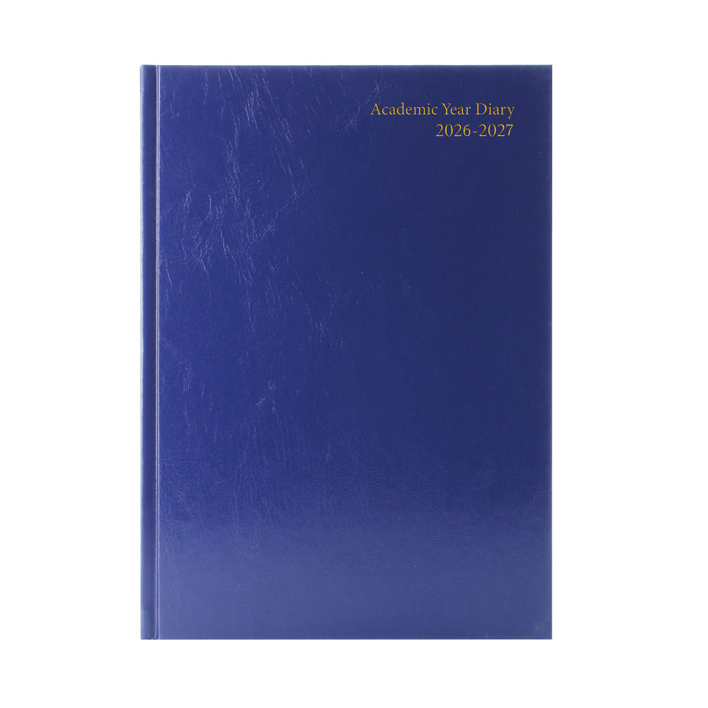 2026-2027 A4 Week To View Blue Academic Diary KF3A4ABU26