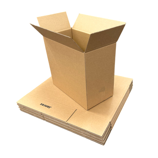 Pack of 100 Cardboard Packing Boxes 37x20x34cm — 3mm Corrugated Flute