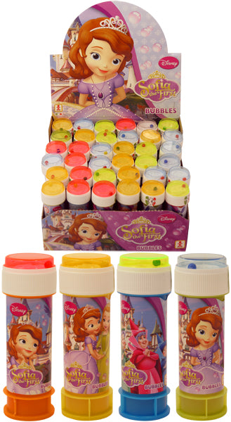Pack of 12 Sofia The First Bubble Tubs 60ml