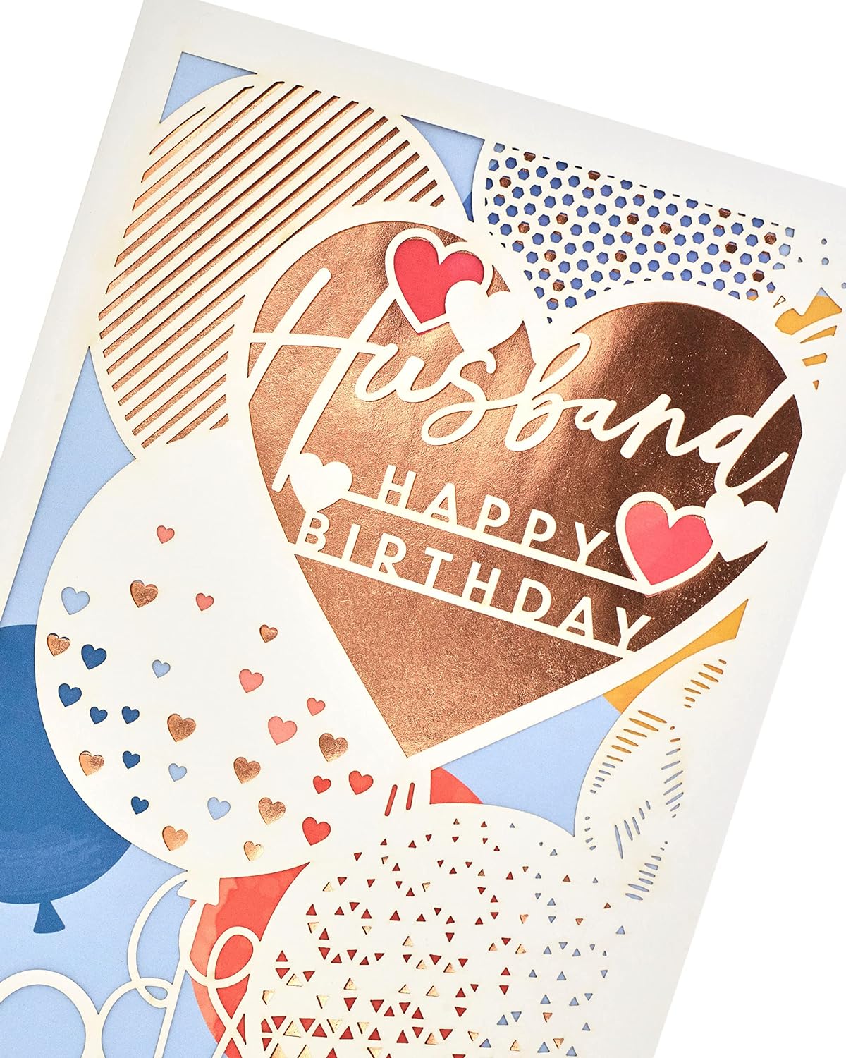 Laser Cut Design Husband Birthday Card